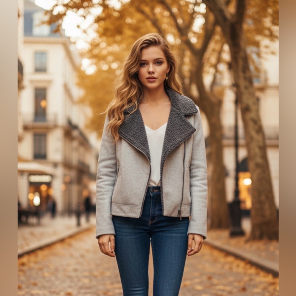 Cartonnier Light Gray Teddy Jacket